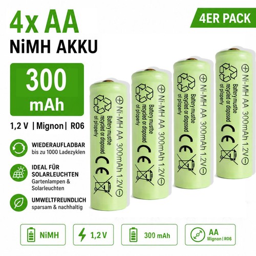 Nimh 300 mah - 4x, v