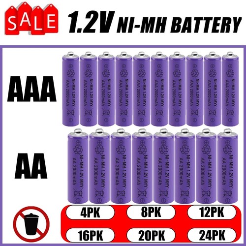 Aaa batterie ricaricabili - aa,