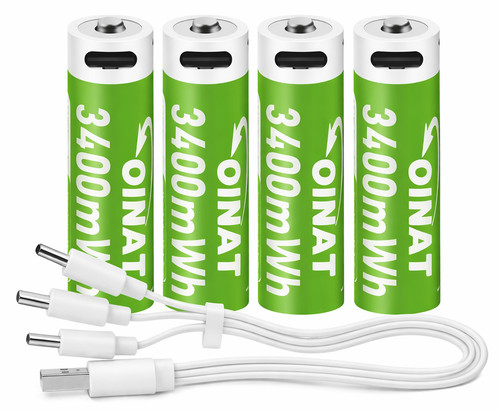 Batterie ricaricabili usb e - usb, aa
