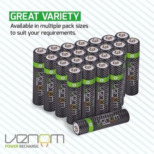 Batterie ricaricabili venom - ricaricabili, aa