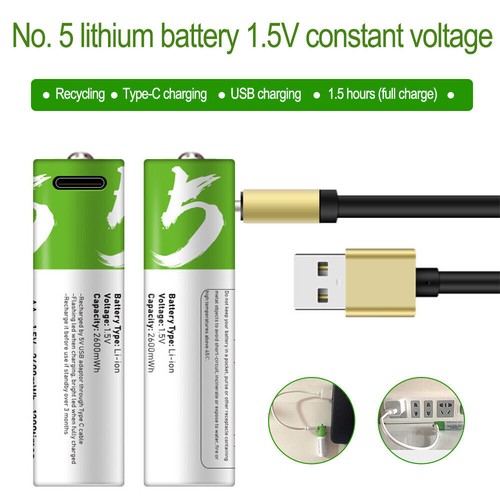 Batteria ricaricabile usb - batteria,