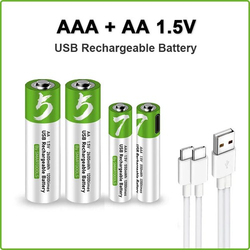 Aaa usb batteria - aa,