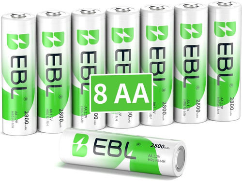 Ebl batteria ricaricabile 8 - ricaricabile, aa