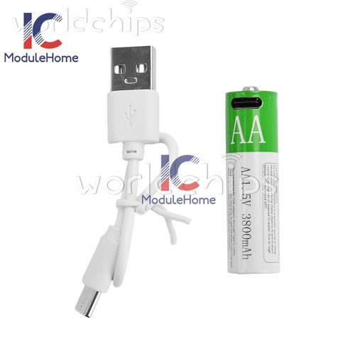 Batteria ricaricabile usb - ricaricabile, aaa