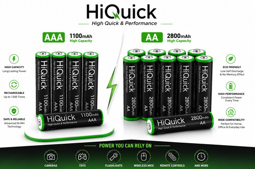 Lotto batterie ricaricabili